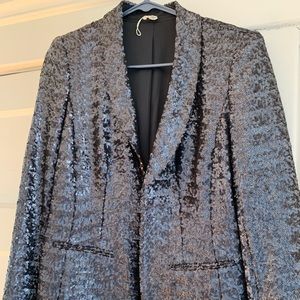 sequin evening blazer